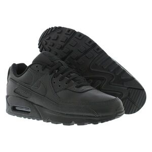 Nike All-Black Leather Air Max Sneakers